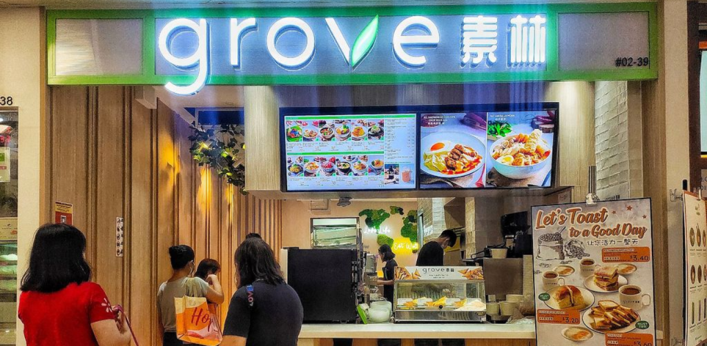 Grove Cafe outlets at northshore plaza singapore