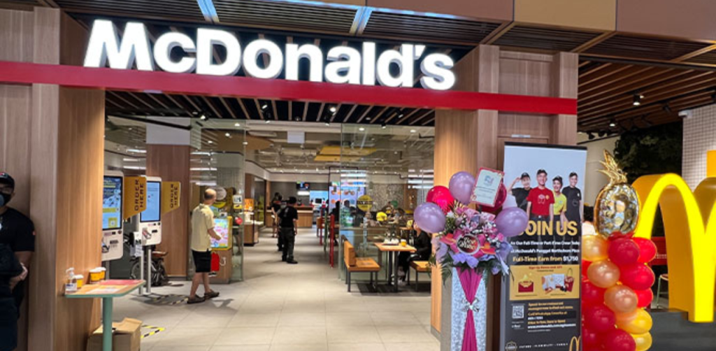Mcdonalds outlets at northshore plaza i singapore